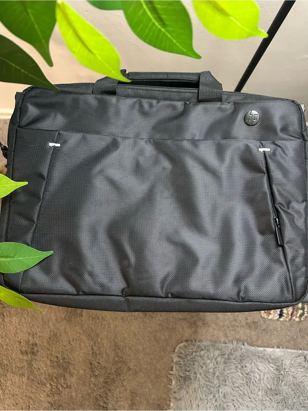 Dell Black Padded Laptop Briefcase with Shoulder Strap